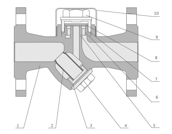 CS49H热动力圆盘式蒸汽疏水阀（Y型）(图2)