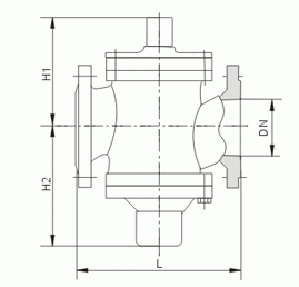 ZLF自力式平衡阀外形结构图 ZLF自力式平衡阀(图1)
