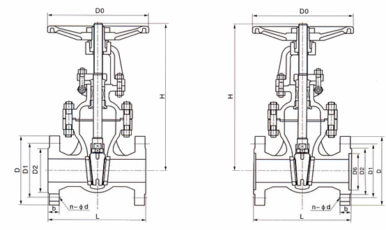 Z41H铸钢法兰闸阀(图1)