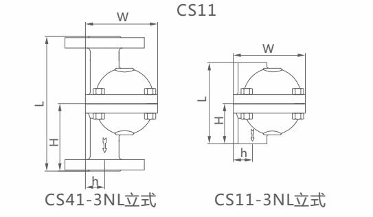 CS11H-3NL立式自由浮球式疏水阀(图1)