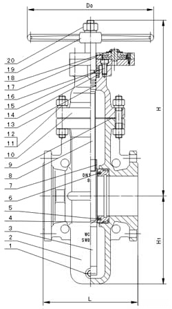 Z47WF燃气闸阀(图1)
