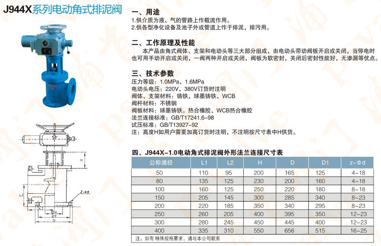 电动角式排泥阀(图1)