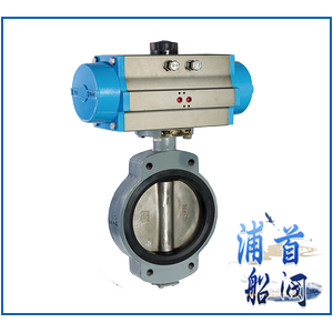 Marine central pneumatic butterfly valve